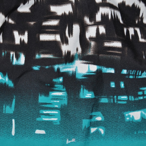 MOTHERHOOD Maternity Abstract Print Top sz M - Picture 2 of 7